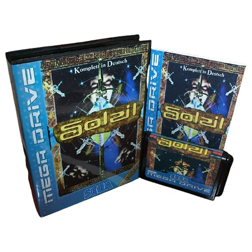 Aditi Soleil (Без функция за архивиране) Калъф от ЕС с кутия и ръководството За игралната конзола Sega Megadrive Genesis 16 бита MD Card (Японски калъф)
