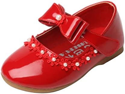 Обувки за момичета; Малки Кожени обувки; Тънки обувки; Детски Танцови обувки; Обувки за изказвания за момичета; Лесна обувки без закопчалка за деца (черен, за малки деца на 6-7 години)