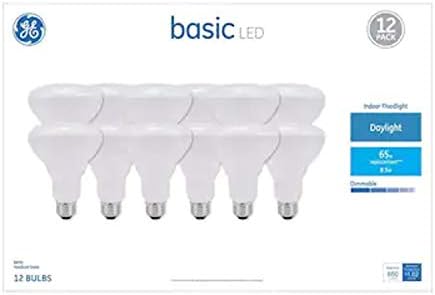 GE Basic 65 W Равностоен led лампа дневна светлина BR30 с регулируема яркост (12 Бр. в опаковка)