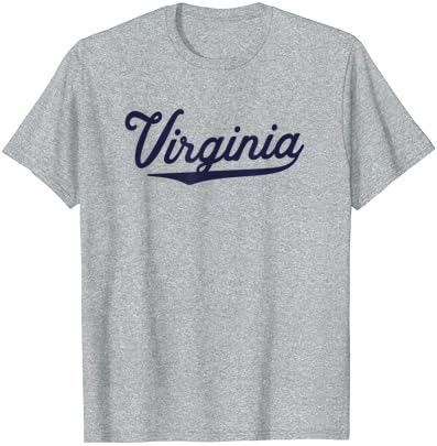Тениска на феновете Navy Script Университет Атлетик VA Virginia