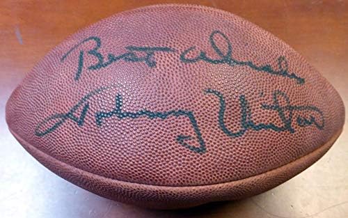 Футболни топки на NFL за Балтимор Колтс с автограф на Джони Юнитаса най-Добри пожелания PSA/DNA #AB04605 - Футболни топки с автографи