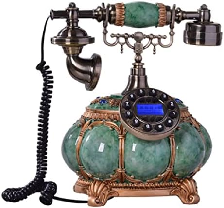 N/A Стационарен Ретро Телефон С Кабел от смола, Ретро Декоративен Телефон с номер на обаждащия се, Повторно набиране, Проверка на повикване, усилвател за Домашния оф?
