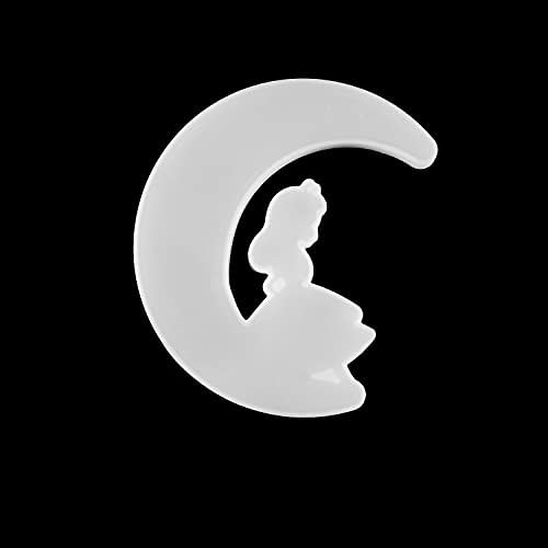 1бр Шейкър Силиконова Форма на UV Епоксидна Смола Форма на Котка Момиче Вълк Русалка Луната за направи си САМ Ръчно изработени CraftsJewelry Производство на Електроуреди (Момиче Мухъл)