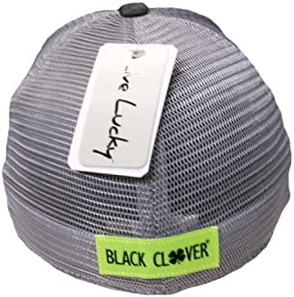Black Clover New на Живо Лъки Идеалната Късметът 8 Сиво Приталенная Шапка за голф L/XL