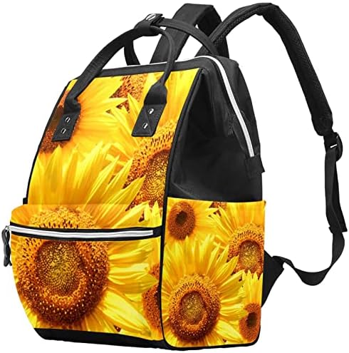 Пътен Раница GUEROTKR, Чанти За Памперси, Чанта За Памперси в Раницата, модел под формата на жълто цвете, слънчоглед