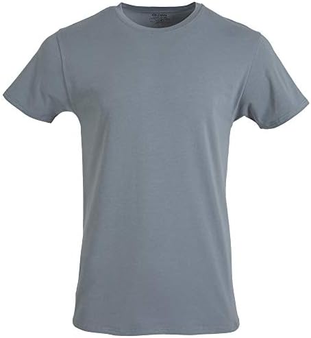 Мъжки памучни стрейчевые тениски Gildan, Многослойни, от бяла / Черна от Сажди / Сива фланела (3 опаковки Crew), XX размер