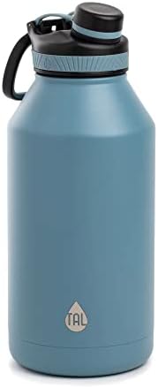 Бутилка за вода от Неръждаема Стомана MUHU TAL Ranger 64 унции Черни на Цвят, с Твърда Принтом и Широката Врата (в синьо)