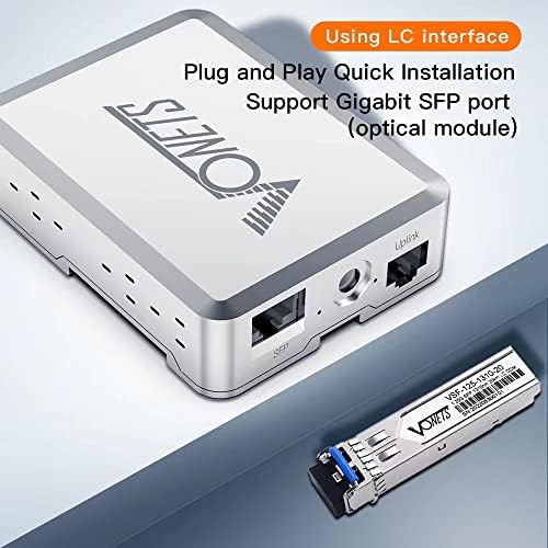 VONETS Gigabit 5-портов удължител PoE-ключа с 3 изхода PoE, 1 възходяща линия на общуване, 1 SFP 10/100/1000 Mbit/s, комутатор Ethernet IEEE/PoE Комутатори 802.3 at / af за мрежови порта PoE Удължител, щепсела и да