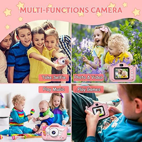 Играчки за детски фотоапарат CIMELR за 3 4 5 6 7 8 9 10 11 12 Източници момчета/Момичета, Детски Цифров фотоапарат за деца с видео, Коледни Подаръци за Рожден Ден за деца, Място