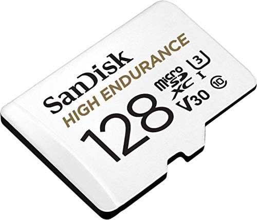 Видео карта SanDisk microSDXC капацитет за съхранение 64 GB с адаптер за видеорегистраторов и системи за домашно наблюдение - C10, U3, V30, 4K UHD, Micro SD Card - SDSQQNR-064G-GN6IA