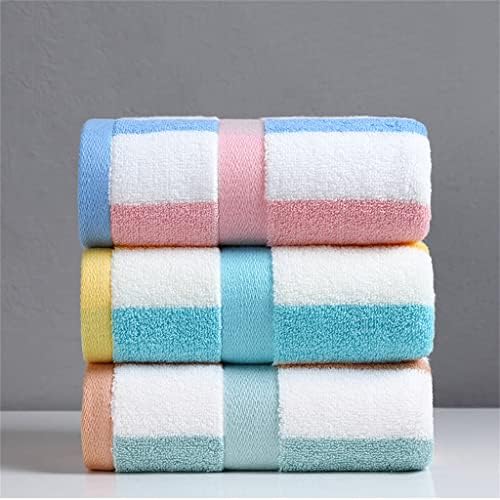 SLYNSW Голяма кърпа от 3 памучни тъкани за измиване на лицето, домашно кърпа за мъже и жени, Меко водопоглощающее кърпа за влюбени (Цвят: B 3PS, размер: 73x34 см)