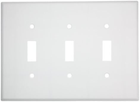 Стенни панела с ключа Leviton 80511-W на 3 групи, 1 пакет, Бял