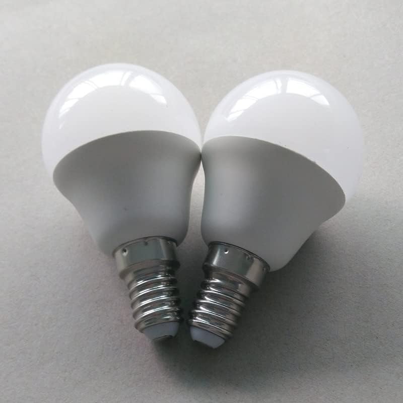 AKSPET Fengyan Домашни лампи 10 бр./лот E14/E27/B22 Led алуминиева лампа Led лампа от 3 W G45 AC85 ~ 265 В Размер 45 * 75 мм Огледална Предна Лампа Домакински лампа (Цвят: OneColor, Размер: E14)