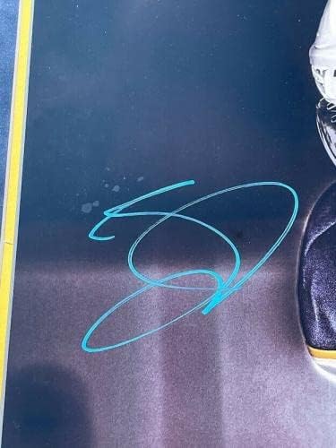 Джак Эйхел Подписа снимка Бъфало Сейбърс в рамка и сплъстената изображението 12x18 JSA COA - Снимки на НХЛ с автограф