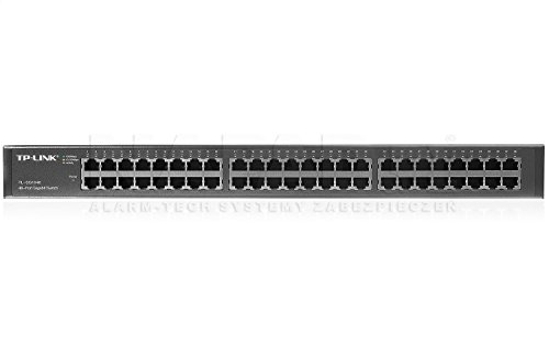 Комутатор на TP-Link 48-Port Gigabit Ethernet Unmanaged, Стоманен корпус, 19-инчов rack mount (TL-SG1048)