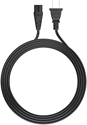 2 стандартен Конектор за захранващия кабел с дължина от 6 Фута, Фигура 8 захранващия Кабел, PA-14, Двухконтактный Неполяризованный Универсален Взаимозаменяеми кабел за игрови конзоли PS4, Принтери, електрически устройства