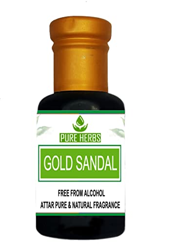 Сандаловый АРОМАТ на Pure Herbs GOLD Без Алкохол За мъже, Подходящ за специални случаи, партита и ежедневна употреба 3 мл