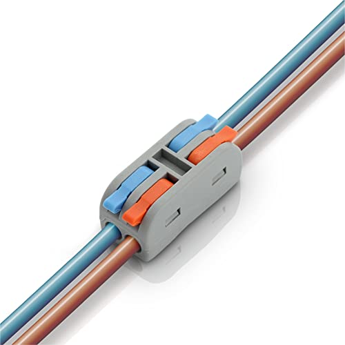Конектори кабели Shopcorp - Компактни Свързване на електрически Рычажные конектори кабели с цветен код – Быстроразъемные конектори кабели 32A/ 600V - 4 полюса - 28-12 AWG (15 лева)