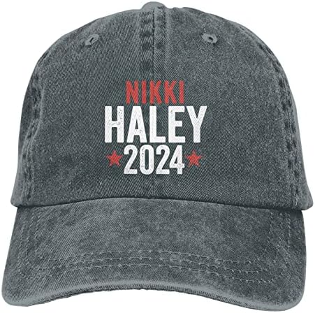 Бейзболна Шапка NUTTAG Ники Haley for President 2024, Моющаяся Регулируема Бейзболна Шапка, Дамски, Мъжки Шапки за Риболов