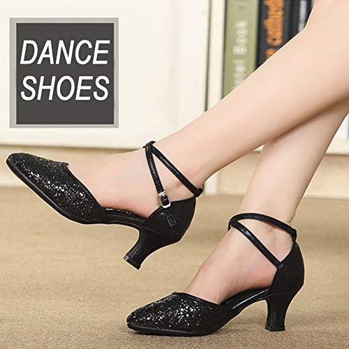 AOQUNFS / Дамски Обувки За Латино Танци Със Затворени пръсти, За Балните Танци, Сватба Танцови Обувки На Нисък Ток, DY117