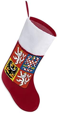 Гербът на Чешката Република, Червени Коледни Празници Чорапи украшение за Дома на Коледна Елха, Висящи Чорапи до Камината