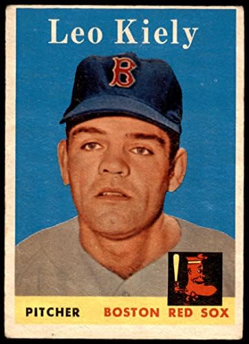 1958 Topps 204 Лео Kealey на Бостън Ред Сокс (Бейзболна картичка) ДОБЪР Ред Сокс