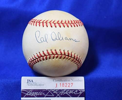 Автограф на Cal Абрамса JSA Coa Националната лига бейзбол с автограф ONL