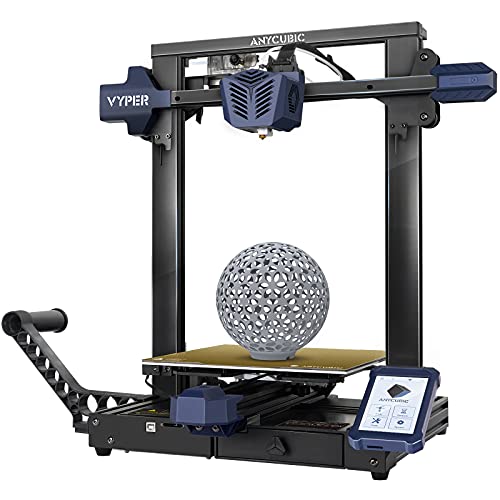 3D принтер ANYCUBIC Vyper, бързо update с автоматично нивелиране, Интегрирана конструкция с 32-битова безшумна дънна платка TMC2209, подвижна магнитна платформа, размер на печат 9,6 x 9,6x 10,2