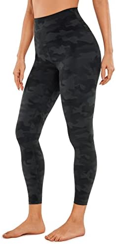 Спортни Гамаши CRZ YOGA Womens Brushed Naked Feeling 25 / 28 - Компресия Панталони За йога с висока Талия За фитнес зала, които Контролират Корема