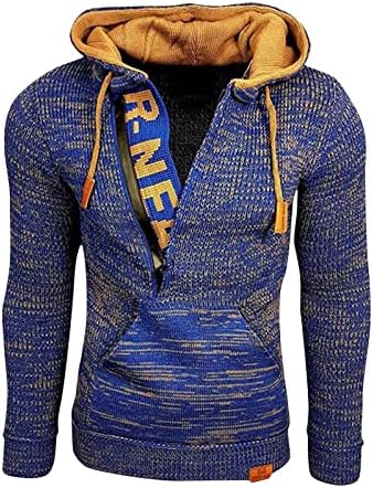 Ymosrh Пуловери за Мъже, Есенно-Зимния Пуловер, Пуловер С качулка, Вязаный Пуловер, Мъжки Пуловер с Дълъг Ръкав