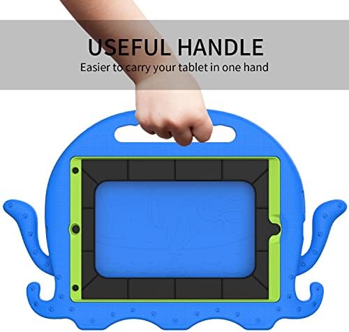 Калъф за таблет Детски калъф за iPad Air 3 10,5 (2019) с дръжка-Броня | Защитна стойка за деца на Калъф за таблет Eva устойчив на удари Лек калъф за tablet PC със защита от падане (Цвят: синьо)