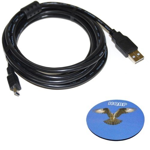 HQRP Удължава 10-крак кабел USB-Mini USB за Canon IFC-400PCU/ IFC400PCU Plus увеселителен парк