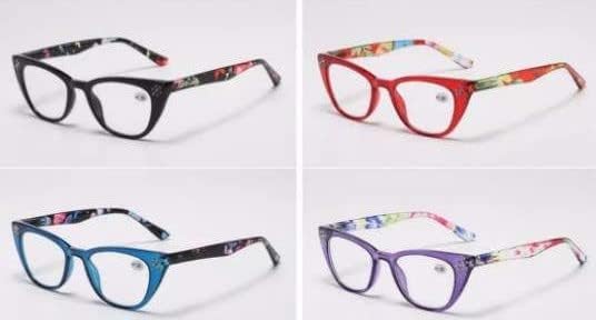 НОВАТОРСКИ очила за четене със синя светлина за жените, женски ридеры, набор от стилни женски точки 4, lentes para leer