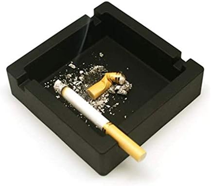 Силиконовата пепелник LEIGE, Висококачествена силиконова гума, устойчива на висока температура, Кръгли Дизайнерски пепелник, здрав (Цвят: B)