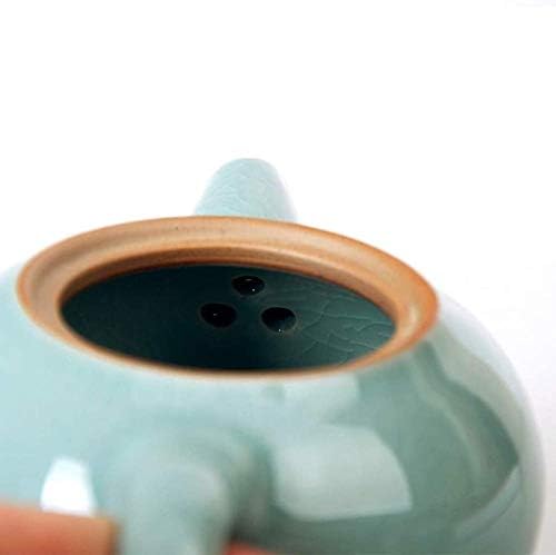 LIANXIAO - Пътен Кана, Комплект Чаши с Тавата, Преносим Китайски Керамични Чай набор от Кунг-фу, уреди за заваряване, Порцеланов чайник-B (Цвят: B)