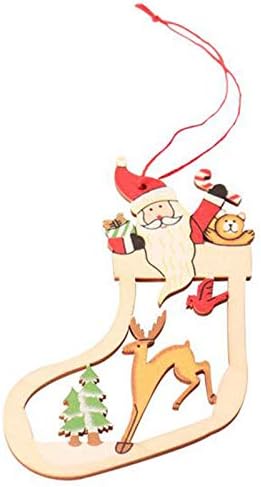 #oE3al7 Модни Коледни черно-червени чорапи в клетката, подаръчен пакет, за декорация за коледната елха