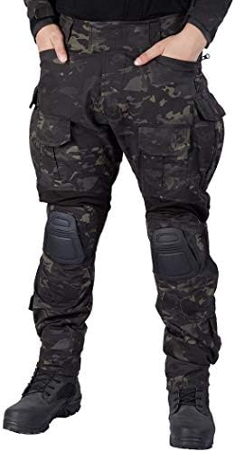 IDOGEAR G3 Армейските Панталони Мультикамерные Панталони с Наколенниками за Мъже, Тактически Панталони с много джобове, Регулатор обков-панти