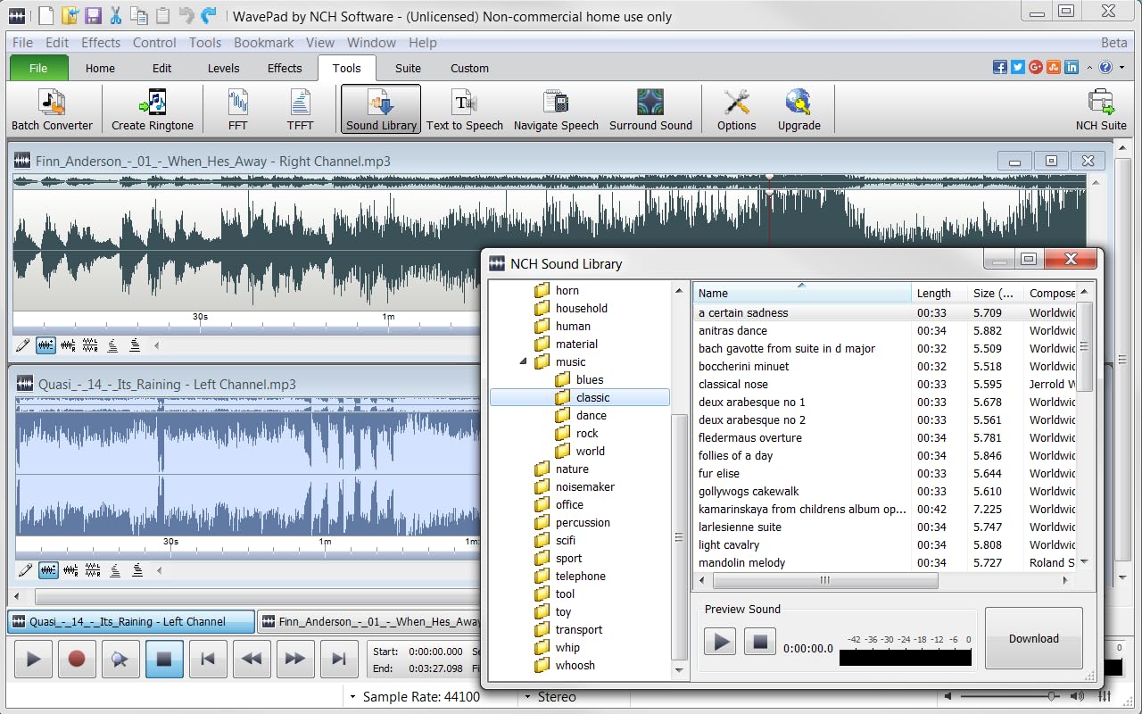 Безплатен аудиоредактор WavePad – Създаване на музика и звукови пътеки с помощта на инструментите за редактиране на звук и ефекти [Изтегляне]