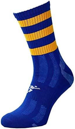Чорапи с обръч Precision Childrens/Kids Pro за деца 9, за деца 12) (Royal blue / amber)