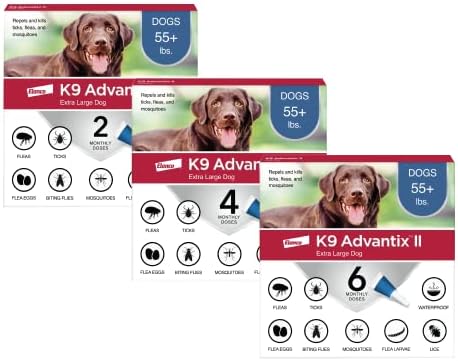 K9 Advantix II XL За ветеринарните кучета - Препоръчителното лечение и профилактика на бълхи, кърлежи и комари | За кучета с тегло над 55 кг | за Доставка в рамките на 12 месеца