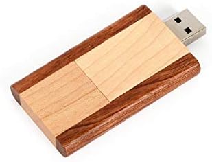 5 Опаковки с Флип-Дърво 2,0/3,0 USB Флаш памет USB памет Memory Stick с Дървена (2,0 / 1 GB)