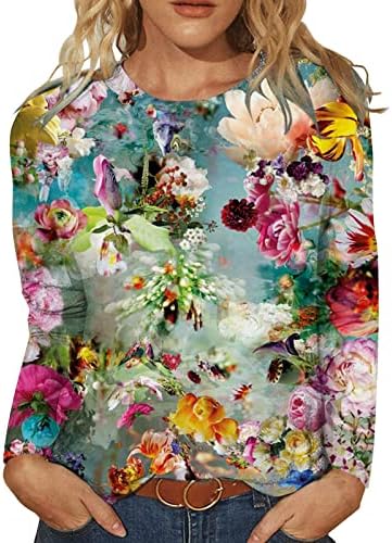 Костюми за Хелоуин за жени: Дамски Блузи, Ежедневни Блузи, Пуловер с кръгло деколте в цвят Блок, Пуловер с Дълъг ръкав, Туника, Риза
