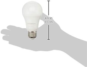 Led лампа SYLVANIA A19, 12 W, еквивалент на 75 Вата мощност, с регулируема яркост 1100 Лумена, 3500 До ярко-бяла - 1 опаковка (71190)