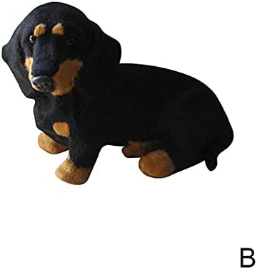 Uongfi Реалистична Играчка-Такси симулатор, Куче, Кученцето е Реалистичен Спътник, Мека Подарък играчка за Кучета, Животни, Плюшени играчки за деца (Цвят: Голяма седнала Куче)
