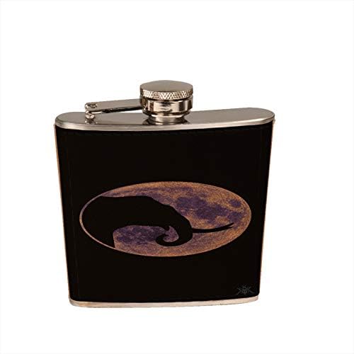 Калъфи Sunshine - Elephant Full Moon 6 грама. Фляжка за алкохол в черна кутия, подаръчен комплект, включително. Чашки и фуния