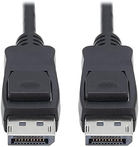 Високоскоростен HDMI кабел Трип Lite, кабел DP 1.4 с защелкивающимися съединители, Видео с висока резолюция 8K, HDR, 4: 2:0, HDCP 2.2 (m/M) 15 фута, черен (P580-015-V4)
