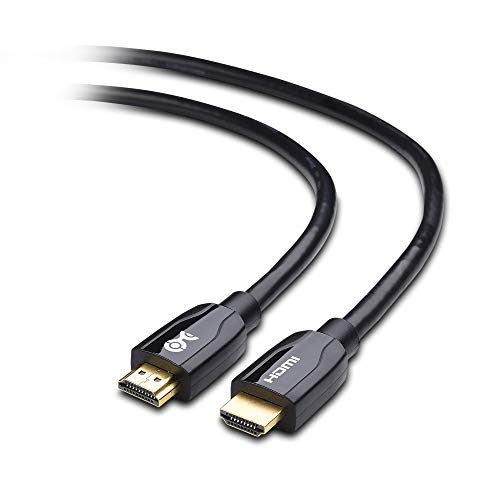 Кабел има значение [Сертифицирани Премия] Кабел HDMI-HDMI дължина от 6 фута (кабел премиум-клас HDMI) с поддръжка на 4K HDR черен цвят