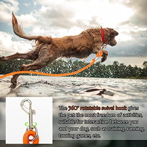 Segzwlor Дълга каишка за куче - 30 метра, на 50 метра Отразяваща Тренировъчен тежкотоварни въженият каишка за кучета - найлонов каишка за кучета, контролен кабел за разходки, лов, къмпинг, бягане и т.н. Лесно за управление