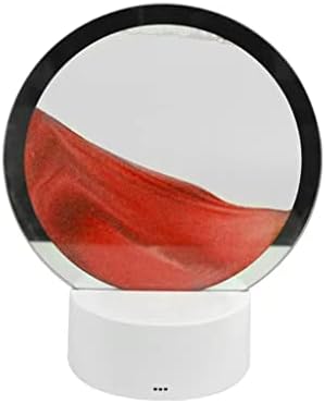 n/a 3D Цветна Картина от Движещ се Пясък Светодиодна Настолна лампа в дисплея на Модел с модел от плаващи пясъци Art Decor (Цвят: A, Размер: 10 см * 16 см. * 20 см)