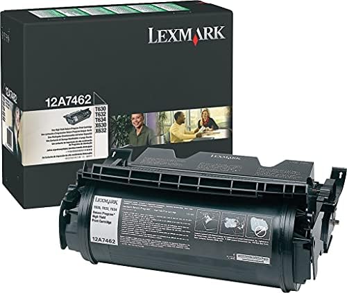 Касета с тонер на Lexmark 12A7462 с най-висока доходност, черен - в търговията на дребно опаковки